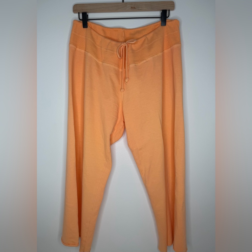 The Breakers Palm Beach Cotton Resort Wear Loose Fit Cropped Sweatpants Peach L